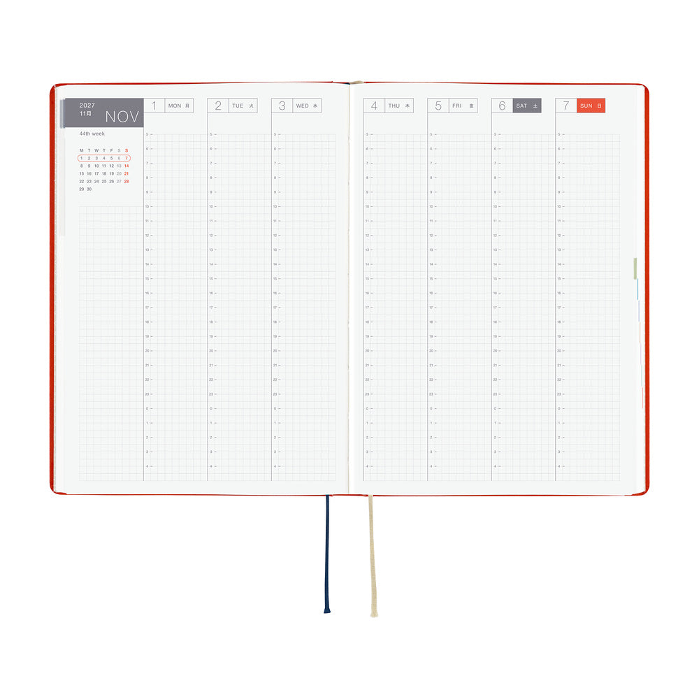 Hobonichi Techo 2026 A5 HON Planner | Yumi Kitagishi: White Cat and Rabbit’s Tea Room | English