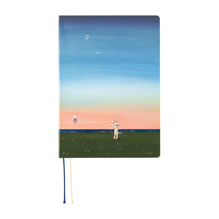 Hobonichi Techo 2026 A5 HON Planner | Hiroko Kubota: String Telephone Until the Moon is Full | English