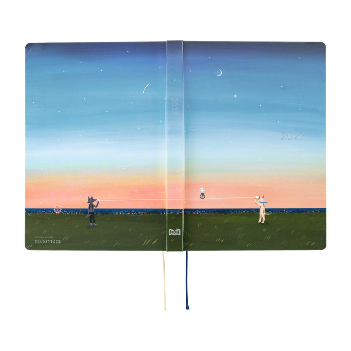 Hobonichi Techo 2026 A5 HON Planner | Hiroko Kubota: String Telephone Until the Moon is Full | English