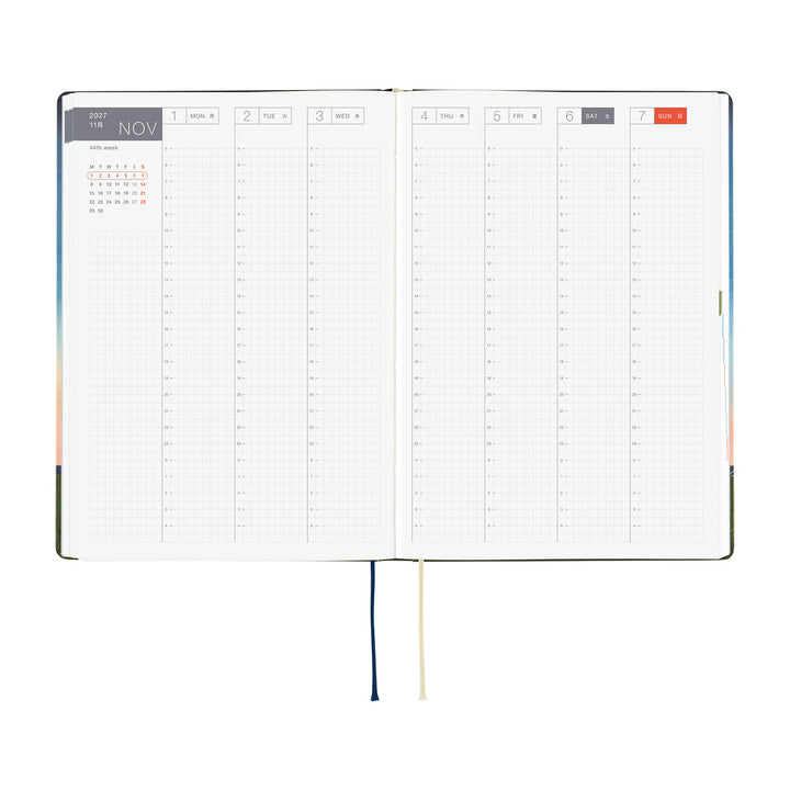 Hobonichi Techo 2026 A5 HON Planner | Hiroko Kubota: String Telephone Until the Moon is Full | English