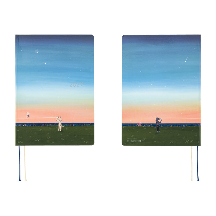 Hobonichi Techo 2026 A5 HON Planner | Hiroko Kubota: String Telephone Until the Moon is Full | English