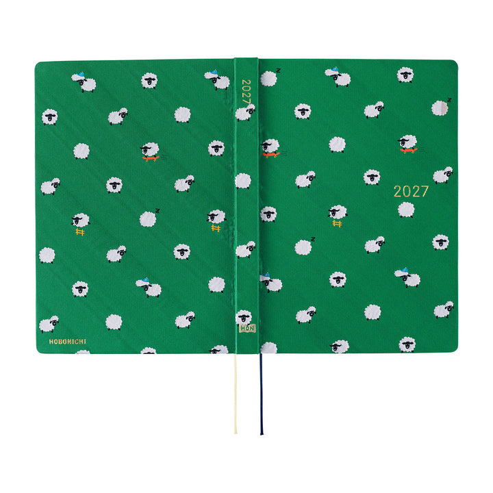 Hobonichi Techo 2026 A5 HON Planner | Bow & Tie: Sheep Sheep Sheep | English