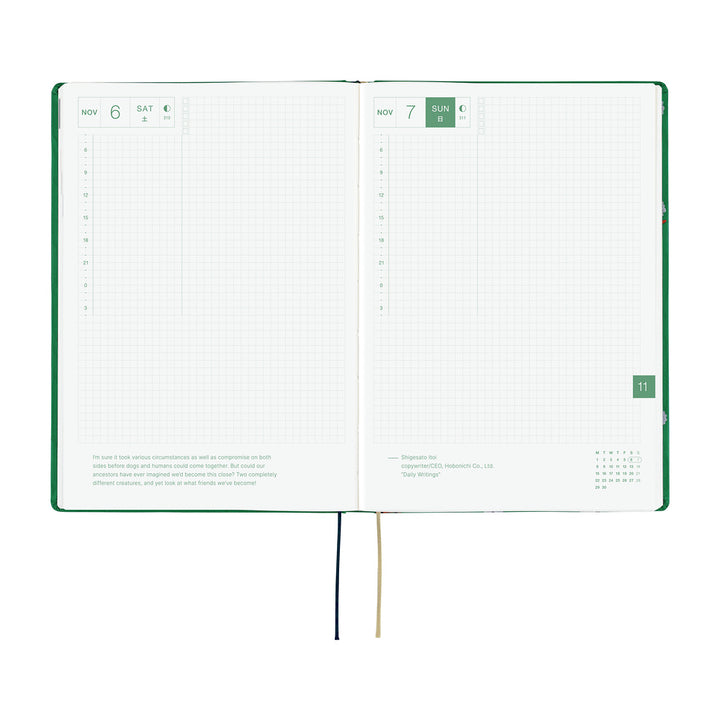 Hobonichi Techo 2026 A5 HON Planner | Bow & Tie: Sheep Sheep Sheep | English