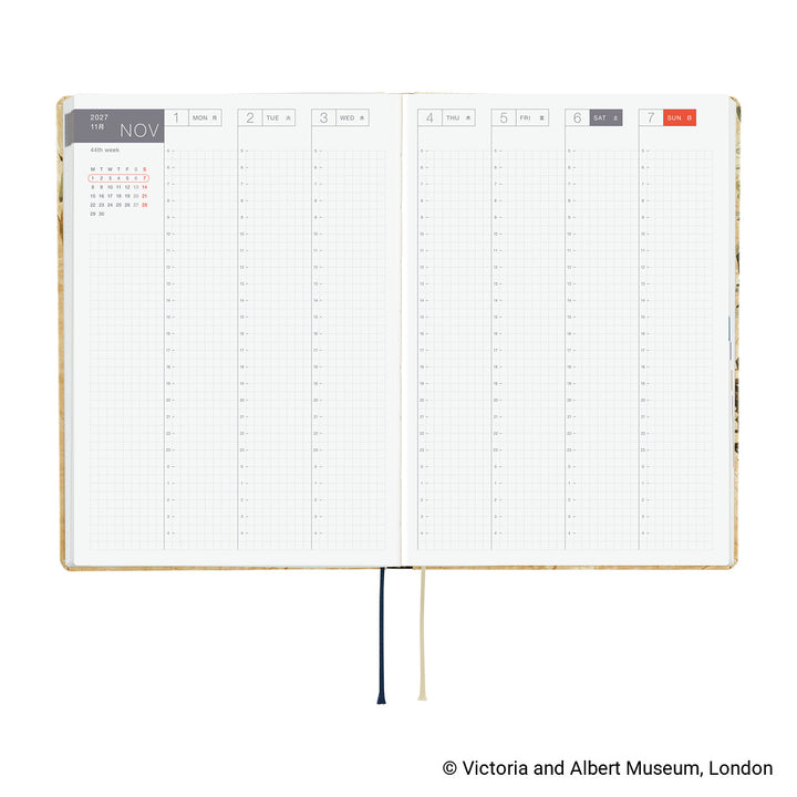 Hobonichi Techo 2026 A5 HON Planner | V&A Series: Vine | English