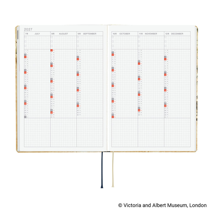 Hobonichi Techo 2026 A5 HON Planner | V&A Series: Vine | English