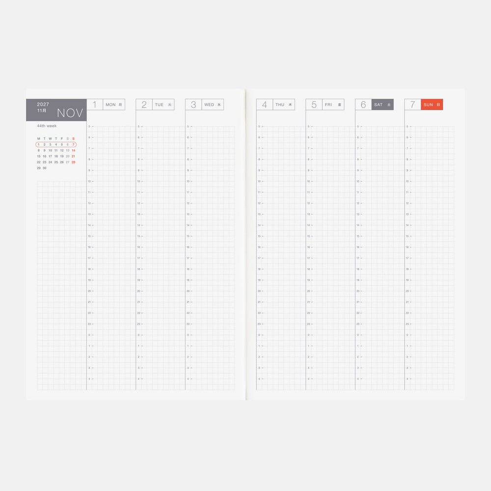 Hobonichi Techo 2027 A5 Cousin Planner | Book Only | English