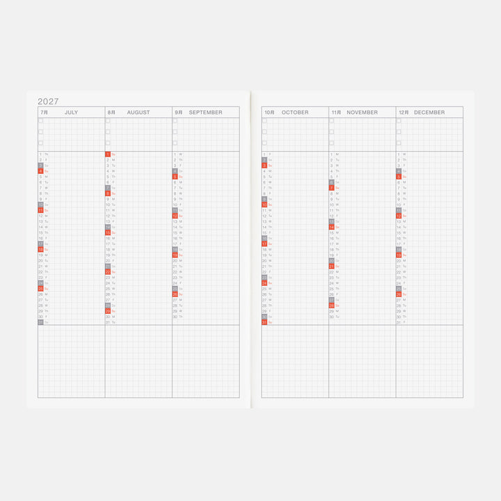 Hobonichi Techo 2027 A5 Cousin Planner | Book Only | English