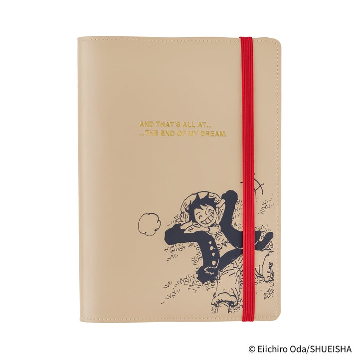 Hobonichi Techo A5 Cousin Cover with Planner | ONE PIECE magazine: End of Luffy’s Dream (Sand Beige) | English Mon Start