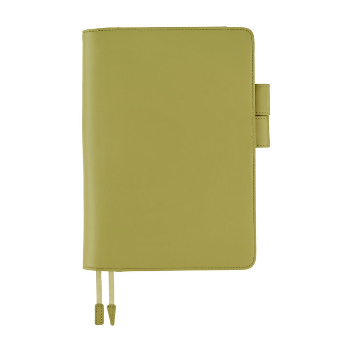Hobonichi Techo A5 Cousin Cover with Planner | Leather: Sage Green | English Mon Start