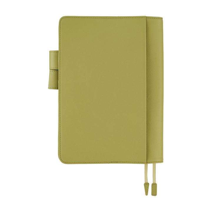 Hobonichi Techo A5 Cousin Cover with Planner | Leather: Sage Green | English Mon Start