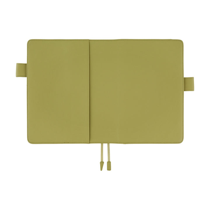 Hobonichi Techo A5 Cousin Cover with Planner | Leather: Sage Green | English Mon Start
