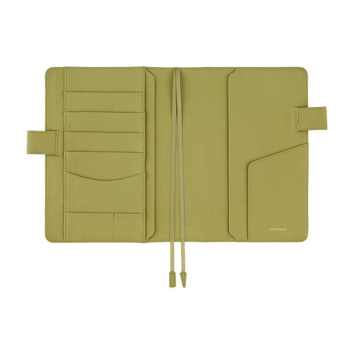 Hobonichi Techo A5 Cousin Cover with Planner | Leather: Sage Green | English Mon Start