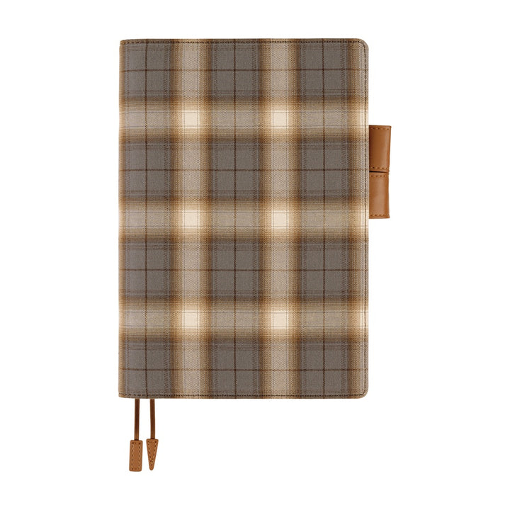 Hobonichi Techo A5 Cousin Cover with Planner | Shirt Fabric: Foggy Plaid | English Mon Start