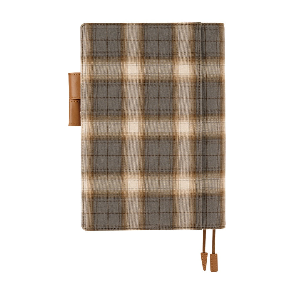 Hobonichi Techo A5 Cousin Cover with Planner | Shirt Fabric: Foggy Plaid | English Mon Start