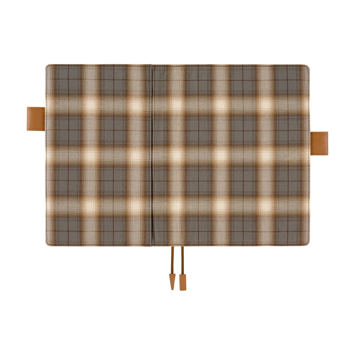 Hobonichi Techo A5 Cousin Cover with Planner | Shirt Fabric: Foggy Plaid | English Mon Start