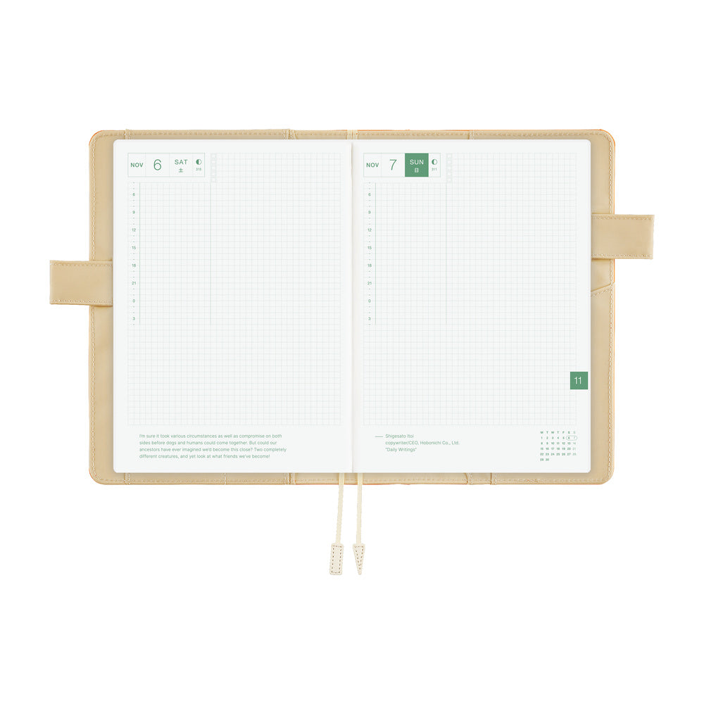Hobonichi Techo A5 Cousin Cover | Colors: Mango Latte