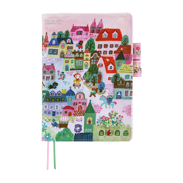 Hobonichi Techo A5 Cousin Cover | Yumi Kitagishi: White Cat Village