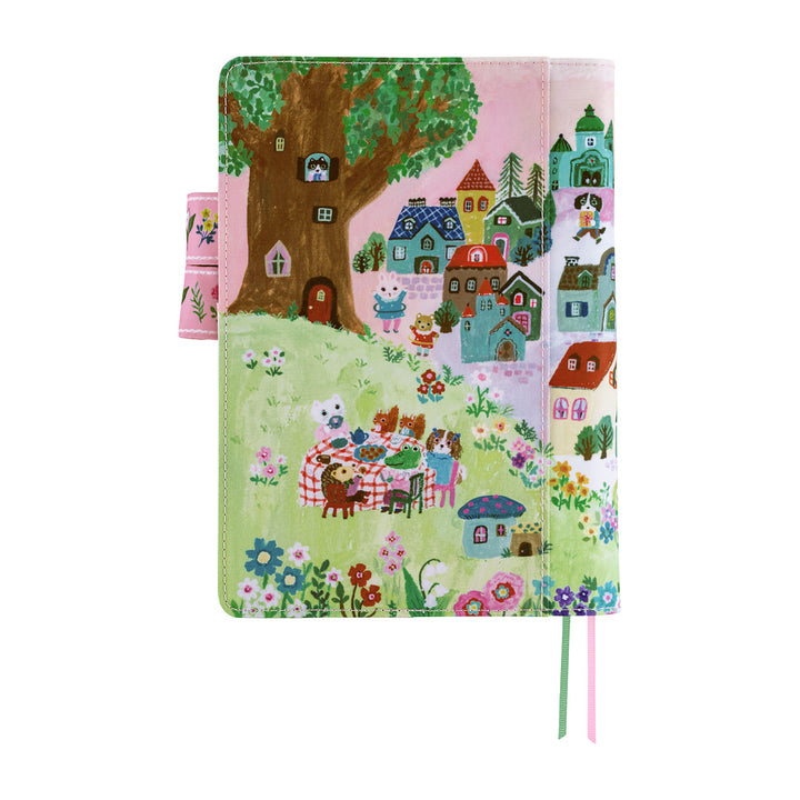 Hobonichi Techo A5 Cousin Cover | Yumi Kitagishi: White Cat Village