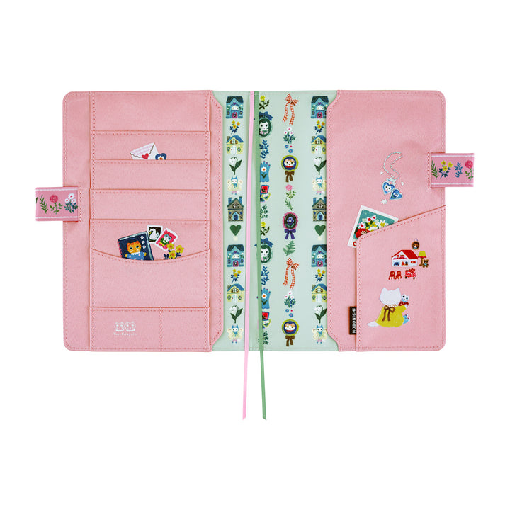 Hobonichi Techo A5 Cousin Cover | Yumi Kitagishi: White Cat Village