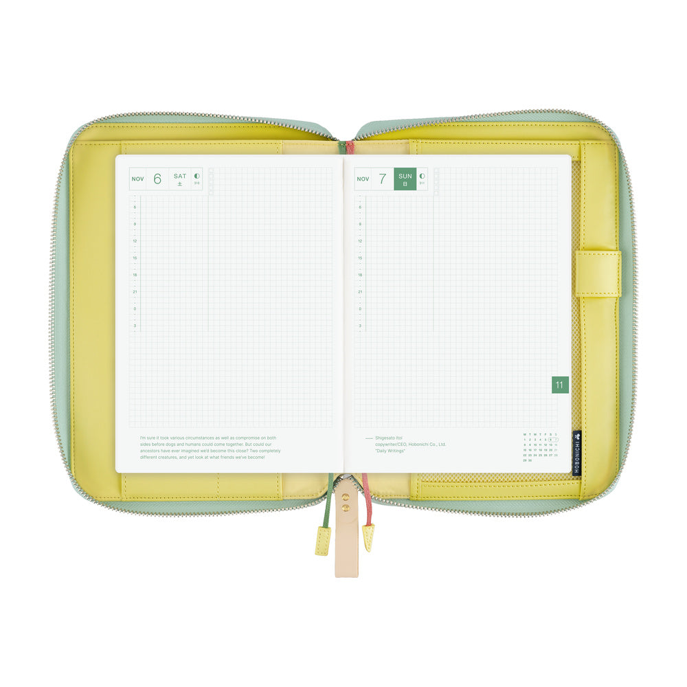 Hobonichi Techo A5 Cousin Cover | minä perhonen: glass flower (Pink Mix)
