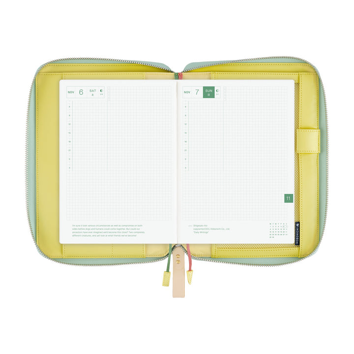 Hobonichi Techo A5 Cousin Cover | minä perhonen: glass flower (Pink Mix)