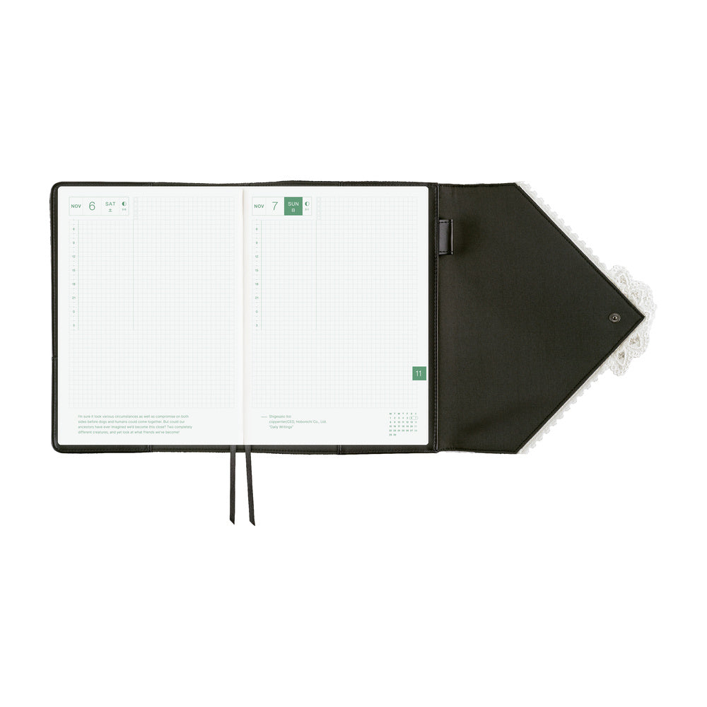 Hobonichi Techo A5 Cousin Cover | tanakadaisuke: White Handkerchief Diary