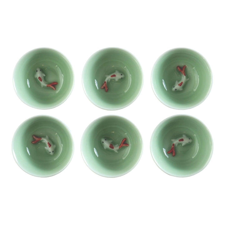 Koi Fish Kung Fu Tea Cup | Set of 6