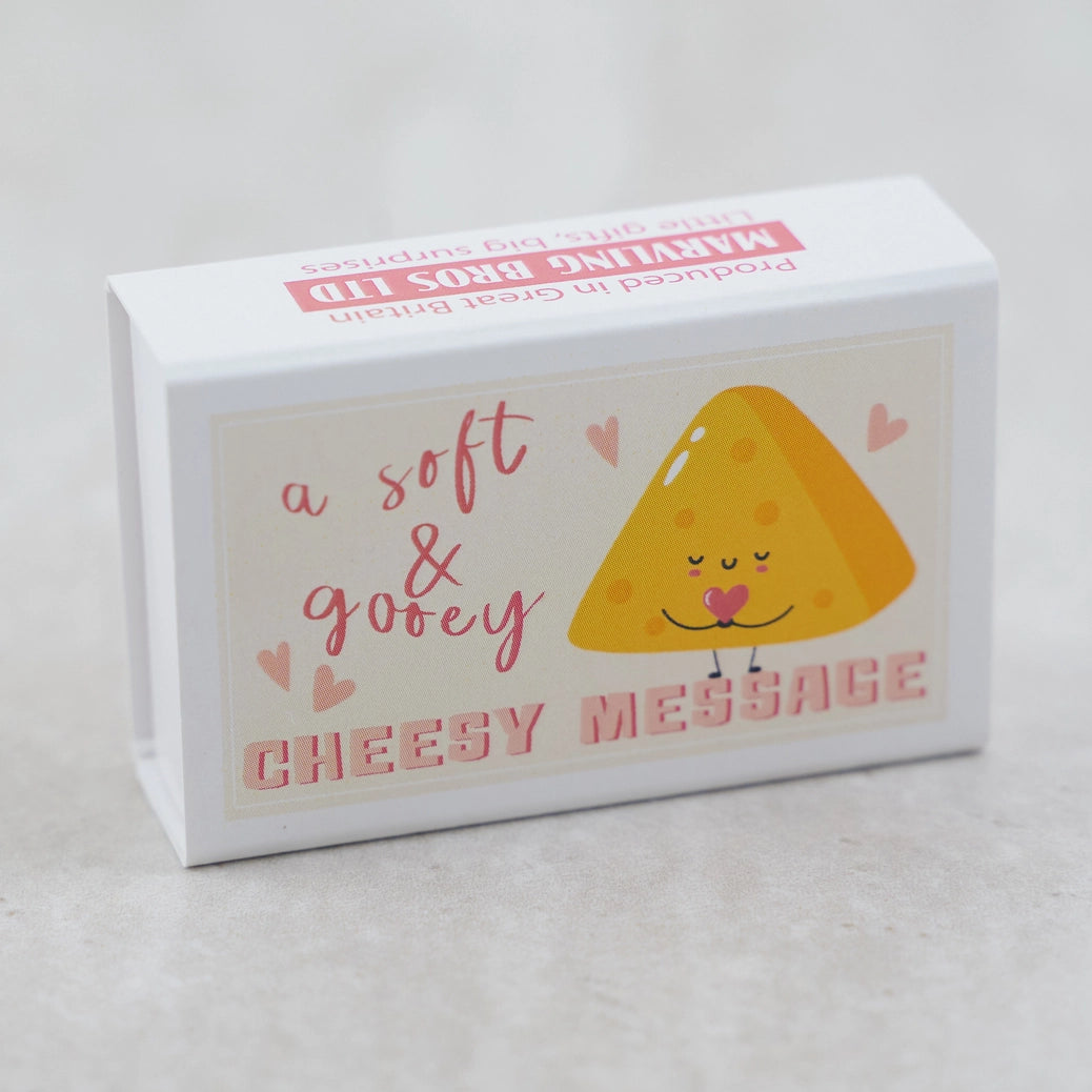 Wool Felt Mice and a Cheesy Message in a Matchbox