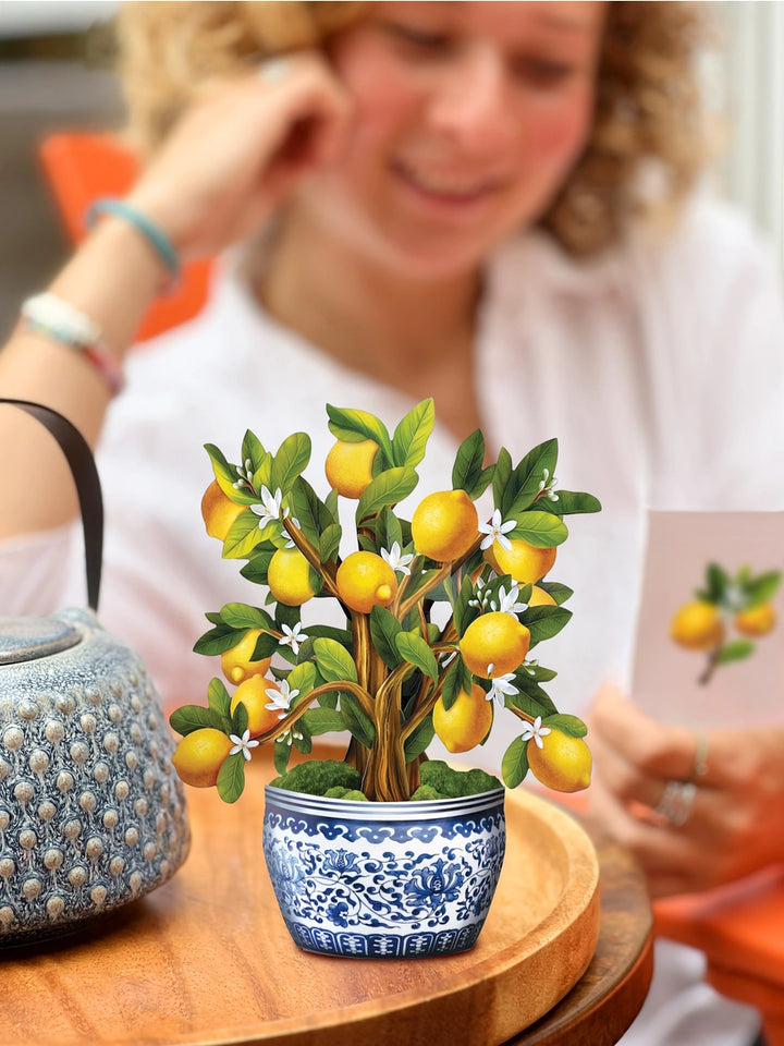 Lemon Blossom Tree Mini Pop-Up Card