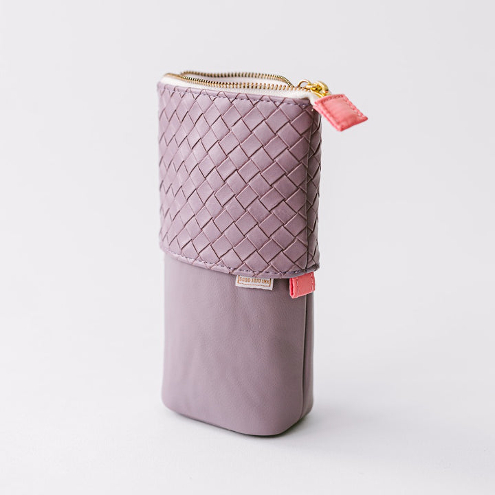 Luxe Standing Pencil Pouch | Lavender