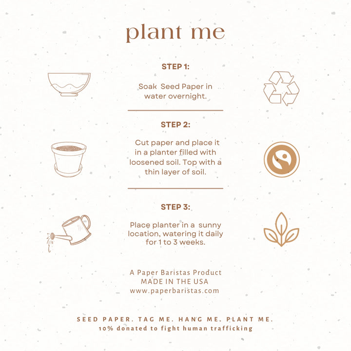 Love Plantable Seed Gift Tags | Set of 3