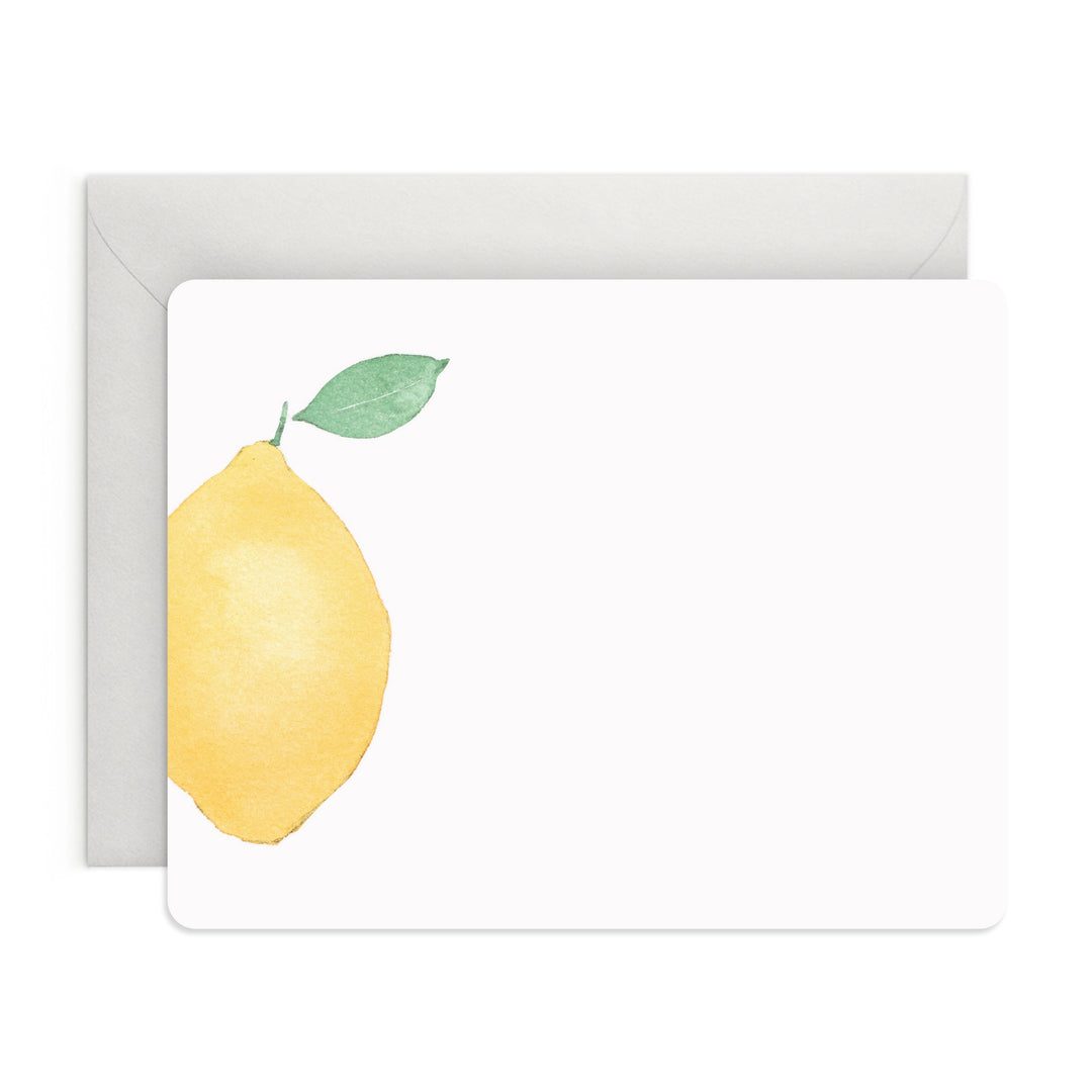 Lemon Bluecard Lemon | 8 Flat Card Set – The Paper Mouse
