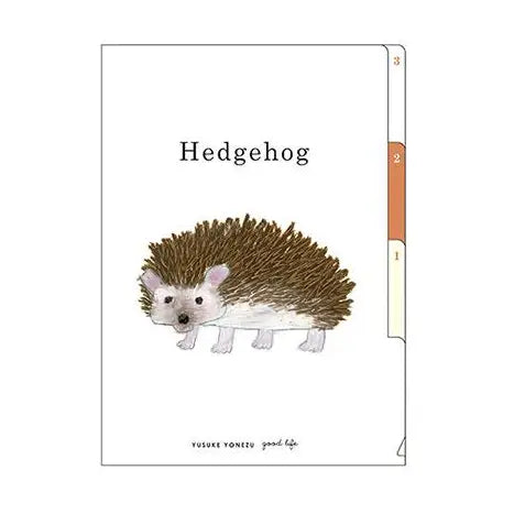 Hedgehog 3 Pocket Clear Folder