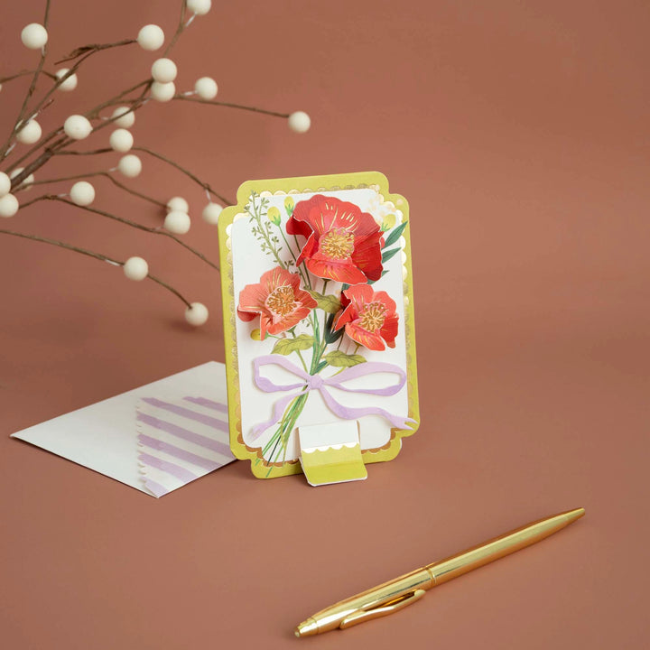 Framed Bouquet | Pop Up Greeting Card