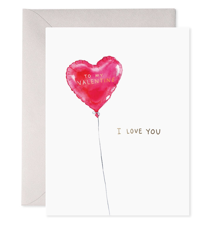 Red Balloon Valentine | Greeting Card