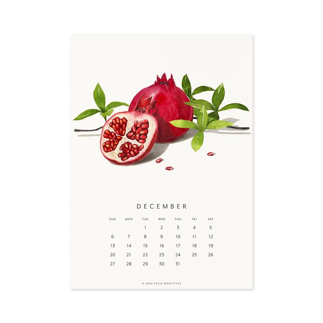 Fresh Fruit | 2026 Desk Calendar