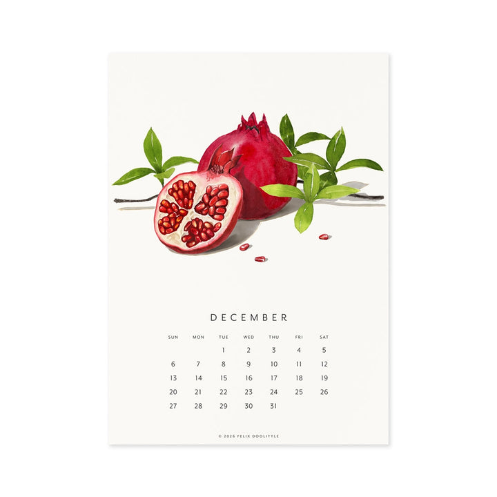 Fresh Fruit | 2026 Desk Calendar