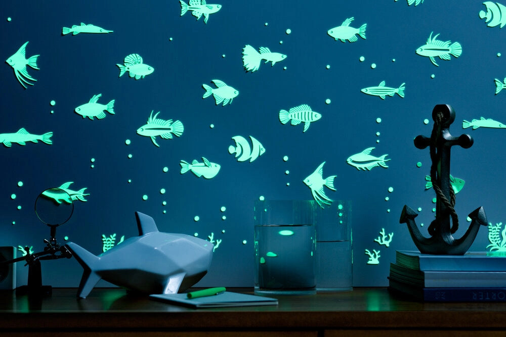 Tropical Fish Glow in the Dark Stickers