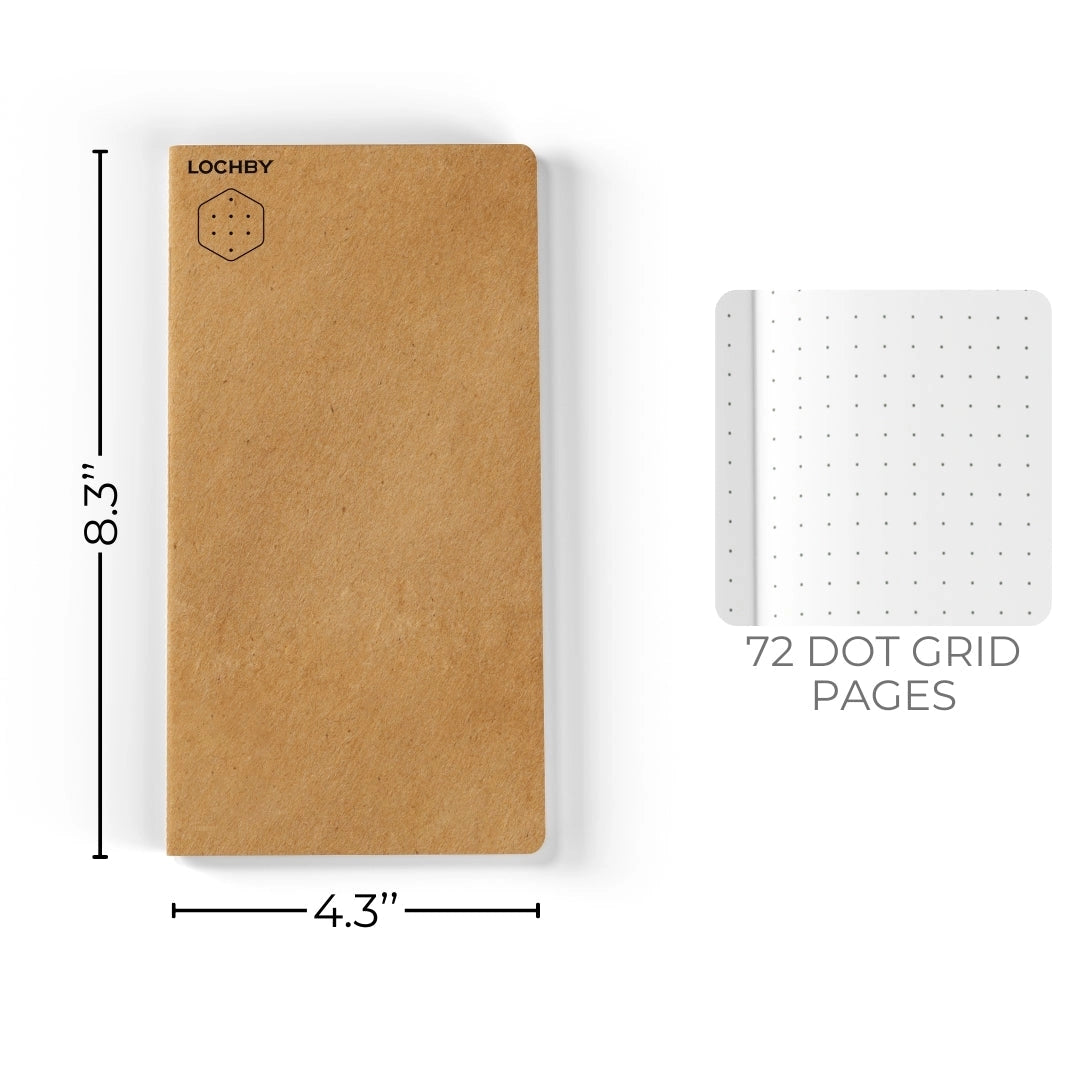 Tomoe River TN Size Stitched-Bind Notebook | Dot Grid