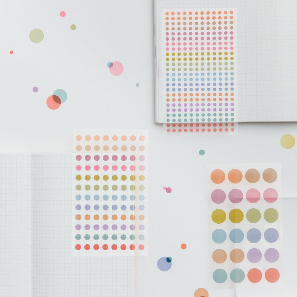 TSUKI no IRO: Transparent Dot Stickers (3.5mm)