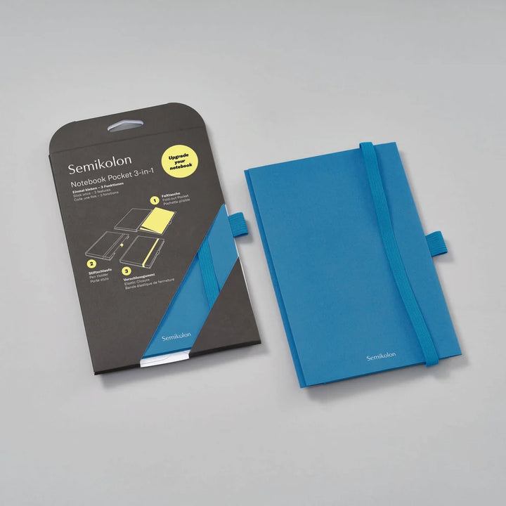 Semikolon Patch Pocket for A5 Notebook | Azzuro
