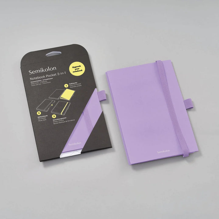 Semikolon Patch Pocket for A5 Notebook | Lilac Silk