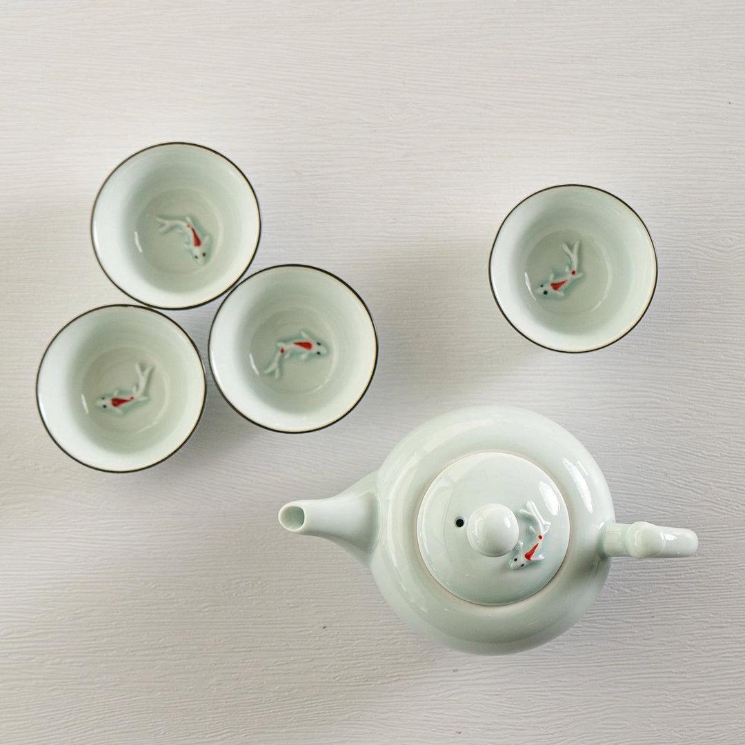 Japanese Koi Fish Kung Fu Tea Set