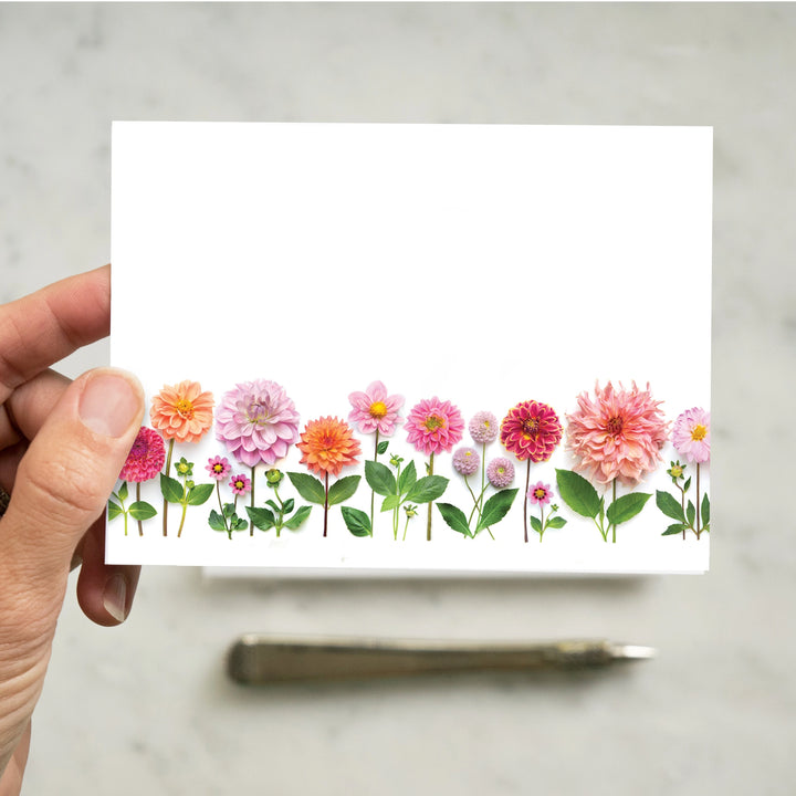 Dahlia Garden | 8 Flat Card Set