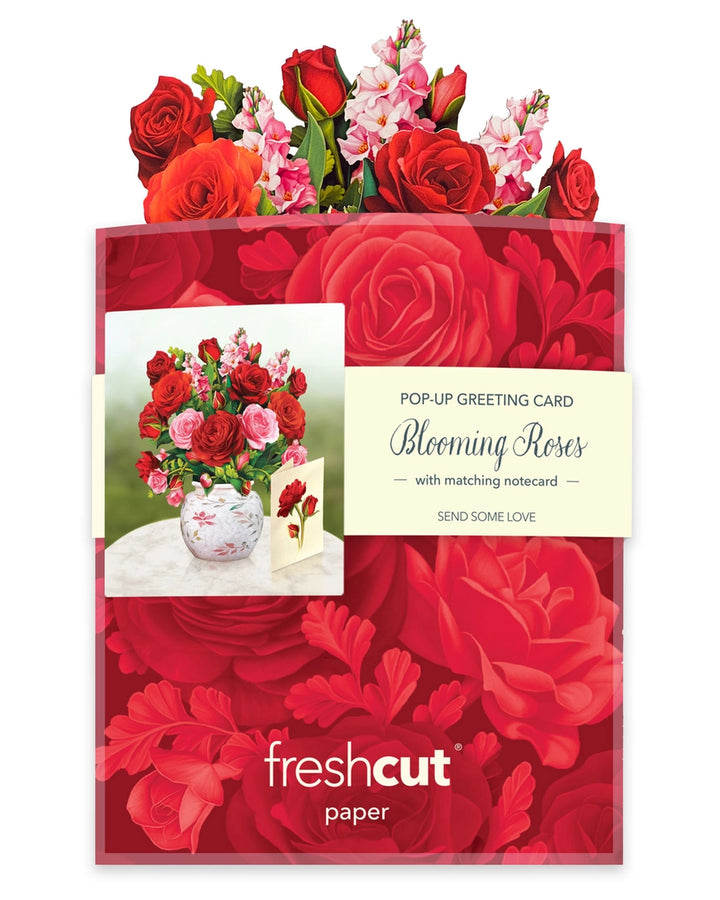 Blooming Roses Mini Pop-Up Card