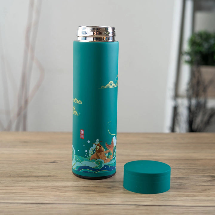 Vacuum Insulated Thermos Flask | Gold Fish