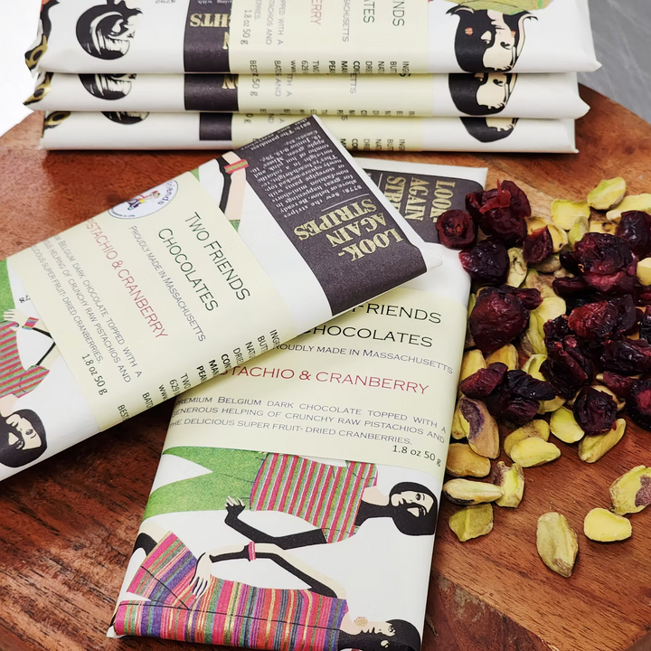 Pistachio and Cranberry Chocolate Bar