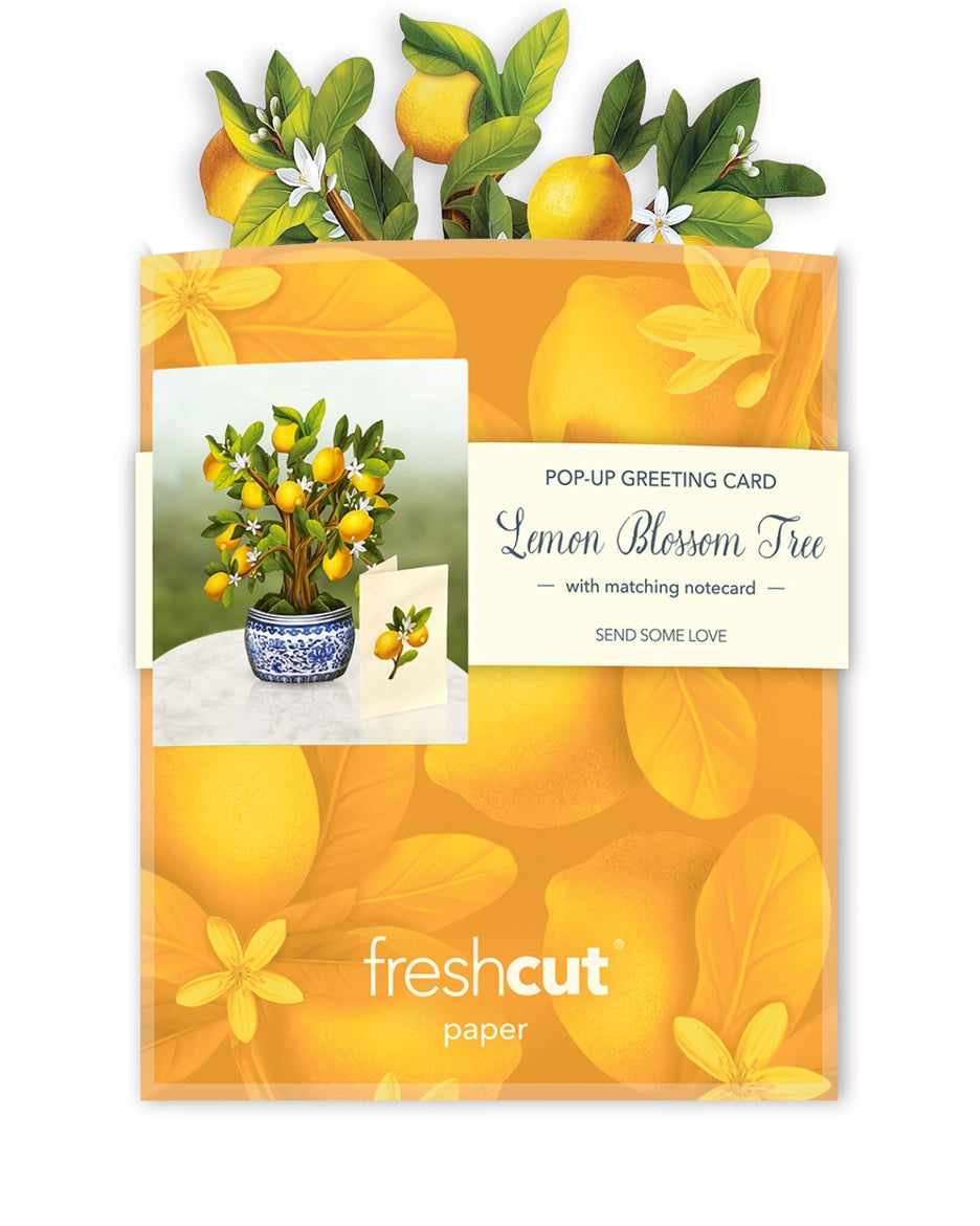 Lemon Blossom Tree Mini Pop-Up Card