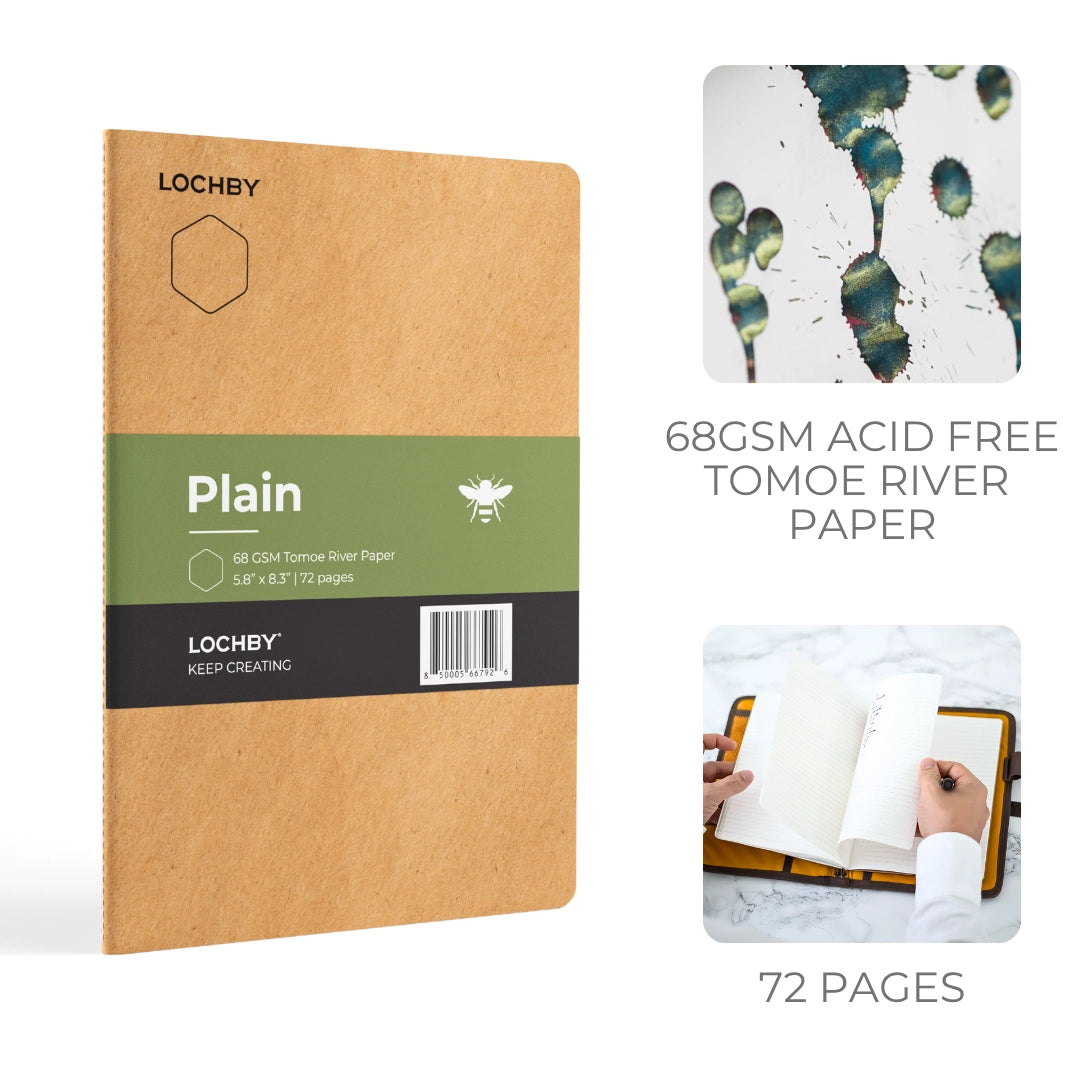 Tomoe River A5 Stitched-Bind Notebook | Plain