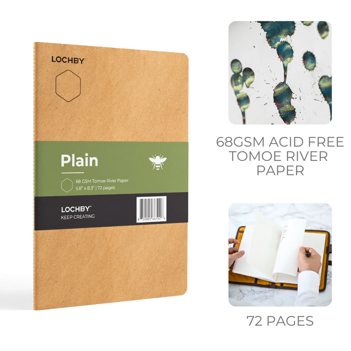 Tomoe River A5 Stitched-Bind Notebook | Plain